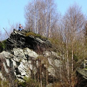 Klettern an der Norbertuskapelle