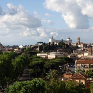 Blick auf Rom vom Orangengarten