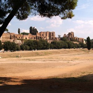 Blick ber Circus Maximus auf Palatin (2007)