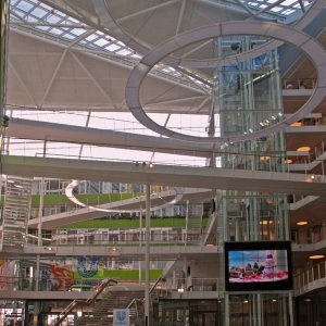 Interieur des Unilever-Hauses in der Hafen-City Hamburg